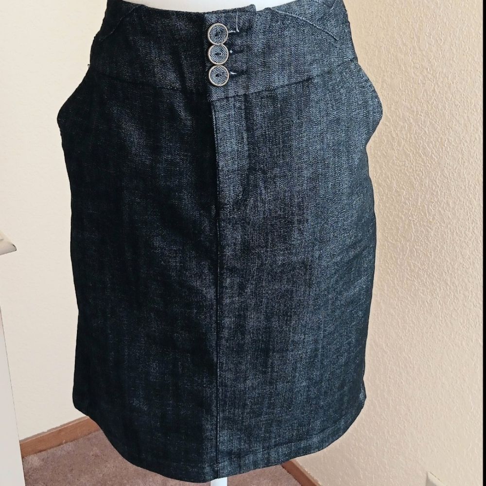One 5 One Denim  Straight Skirt